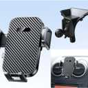 Nissan Rogue 2014 Through 2020 Semi-Sheer Compact Base on Center Console with 360 Degree Rotating Phone Holder (Nissan Rogue 08-13 Buckle Style)