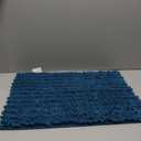 Yimobra Bathroom Rugs Non Slip Washable 32x20 Inch - Ultra Soft Absorbent Chenille Bath Mat, Quick Dry Shaggy Floor Carpet for Tub Shower, Peacock Blue Home Decor Accessories