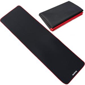 Exercise Mat for AB Roller AB Mat Thin, Long Foldable Gym Mats for Home Gym, Indoor and Out door exercises, Black Picnic Mat for One Person,99'x29'