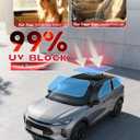 IAQWE 80% VLT Ceramic Car Window Tint Film 20 in x 10 ft Roll, High Heat Rejection, UV Block & Privacy, Shatterproof & Scratch Resistant