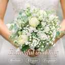 MAQIAHN 20 Baby Breath Artificial Flowers - Babies Breath Flowers Artificial Bulk Faux Flowers Bouquet White Flores Greenery Real Touch Fake Flower Arrangements Wedding Centerpieces Tables Decorations