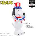 Rubies Peanuts: Snoopy Patriotic Inflatable, 3.5 Feet Tall