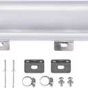3 x 10 Inches Universal Radiator Coolant Overflow Puke Tank Bottle Catch Can Polished Stainless Steel with Twist Cap 28 Ounces