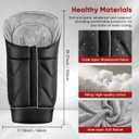 Universal Stroller Blanket & Stroller Footmuff,Water-Repellent Bunting Bag for Babies,Toddlers and Kids,Zipper Footmuff for Stroller,Stroller Winter Cover Warm Baby Sleeping Bag (Black)