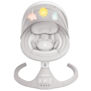 Jool Baby Nova Swing for Newborns - Electric Motorized Infant Swing, Bluetooth Music, 10 Preset Melodies, Remote (Updated Model, Stone)