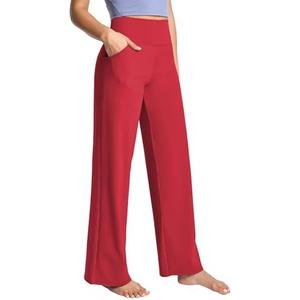 BUBBLELIME Women's High Waist Wide Legs Yoga Pants Loose Comfy Lounge Sweatpants with Pockets L