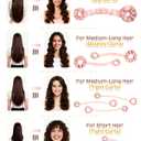 BONNET QUEEN Heatless Hair Curler Set (2Pcs), Heatless Curls Overnight with Satin Hair Rollers, All-in-One Curling Rod for Hair Curlers to Sleep In, Cream Pink(For Bouncy Curls)