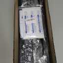 Over the Door Pantry Organizer 3 Tier Hanging Basket Back Door Storage Rack Shelf Metal Over the Door Shelves with 3 Baskets and 5 Hooks for Bathroom Kitchen Pantry Bedroom, Black