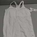 ATTRACO Ribbed Workout Tank Tops for Women with Built in Bra Tight Racerback Scoop Neck Athletic Top (Large, White)