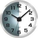 WallarGe Night Light Wall Clock for Bedroom - Silent Lighted up Wall Clock Glow in The Dark, Battery Operated Wall Clocks for Living Room/Kitchen, Easy to Read Large Digital Display, 12 Inch