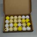 Barydat 24 Pcs 1.57 Inches Summer Sunflower Ornaments for Tree Hanging Bee Decorations Yellow Tree Decorations Themed Party Supplies for Spring Baby Shower Holiday Party(Classic Sunflower)