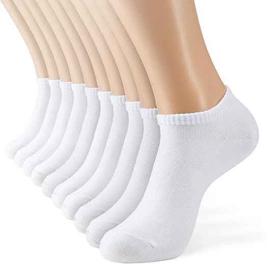MONFOOT Men's/Women's Thin Cotton Low Cut Ankle Socks, Multipack
