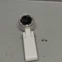 Portable Mini Handheld Fan with Digital Display, Rechargeable Battery,Battery capacity: 1800mAh, White
