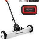 24" Rolling Magnetic Sweeper with Wheels, 50LB, 3Pcs Magnet Sweeper Set