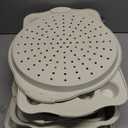 Kikcoin 22 PCS Nonstick Baking Pans Set, Stackable Bakeware Sets with Silicone Handles, 450F Oven Safe Baking Sheet Set, Easy Release Cookie Sheets for Baking, Cream