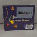 Roller Skates for Kids, 4 Size Adjustable Rollerskates with Light Up Wheels, 10C to 6 Beginner Youth Roller Skates for Girls Boys Toddlers Indoor Outdoor (Pink)