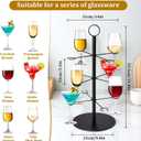 Cocktail Tree Stand for Drinks, Metal Drink Tower 3 Tiers 12 Holders Champagne Tower for Bar Stand Parties Martini Margarita Cups