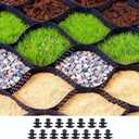 2" Ground Gravel Grid Geogrid 20x5 FT Geocell Geo Grid for Driveway Walkway Landscaping Erosion Control