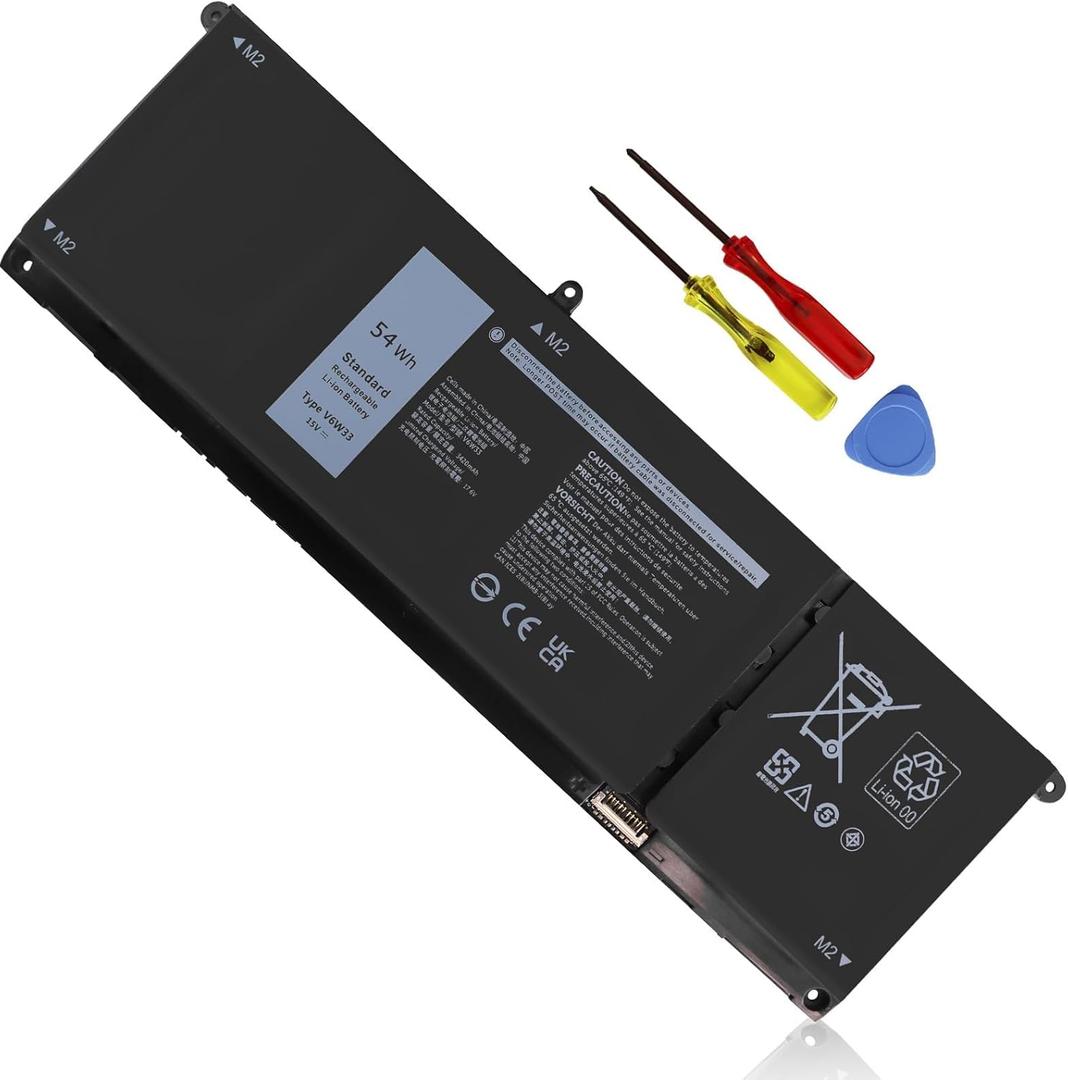 54Wh V6W33 Battery for Dell Inspiron 5310 5320 5330 5410 5420 5425 5430 5435 5440 5445 5625 5630 5635 5640 3511 3515 3525 3530 3535 Vostro 3435 3510 5510 5620 Latitude 3320 3430 3520 3530 XDY9K