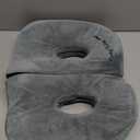 Foldable Sit Bone Seat Cushion - for Sit Bone Pain, Hip, Butt, Ischial Tuberosity, Hamstrings, and Sciatica Pain Relief - for Home, Office, and Driving, Grey 