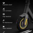 stio Solid Rubber Tire 10x2.5 inch for Segway Ninebot MAX G30 G30P G30LP/Hiboy S2 MAX,Dual Shock Absorption Honeycomb Explosion-Proof Front/Rear Tire 2PCS