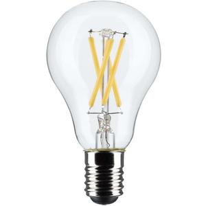 Satco S21872 5.5 Watt A15 LED Bulb, Clear, Intermediate Base, 2700K, 450 Lumens, 2-Pack