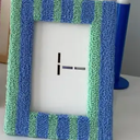 4x6 Inch Soft Faux Fur Photo Frame, Decorative Small Picture Frame for Desktop, Bookshelf, Wall Hanging, Home or Office Decor