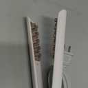 AceJoy Hair Straightener and Curler 2 in 1 Brush, Hair Straightening Brush with Teeth for Straight and Curly Hair Styling, 4 Temp-Settings, Safety Lock