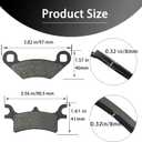 3 x Brake Pads for Polaris Trail Blazer 250 330 Scrambler 400 500 Sportsman 450 600 700 800 4x4 Trail Boss 330 Magnum Xpedition 325 2x4