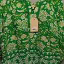 Women's Farmers Market 3/4-Sleeve Woven Top Large