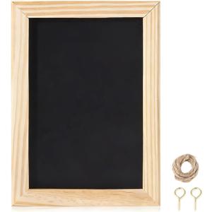 1 Pack Mini Chalkborad Sign Small Chalk Board with Unfinished Wood Frame,4 x 6 Inch