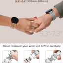 Minyee Compatible with Samsung Galaxy Watch 7 6 5 4 FE 40mm 44mm/Watch 6 Classic 43mm 47mm/Watch 5 Pro 45mm Bands Women, 20mm Dressy Stainless Steel Metal Gold Chain Strap Mermaid Designer Wristband