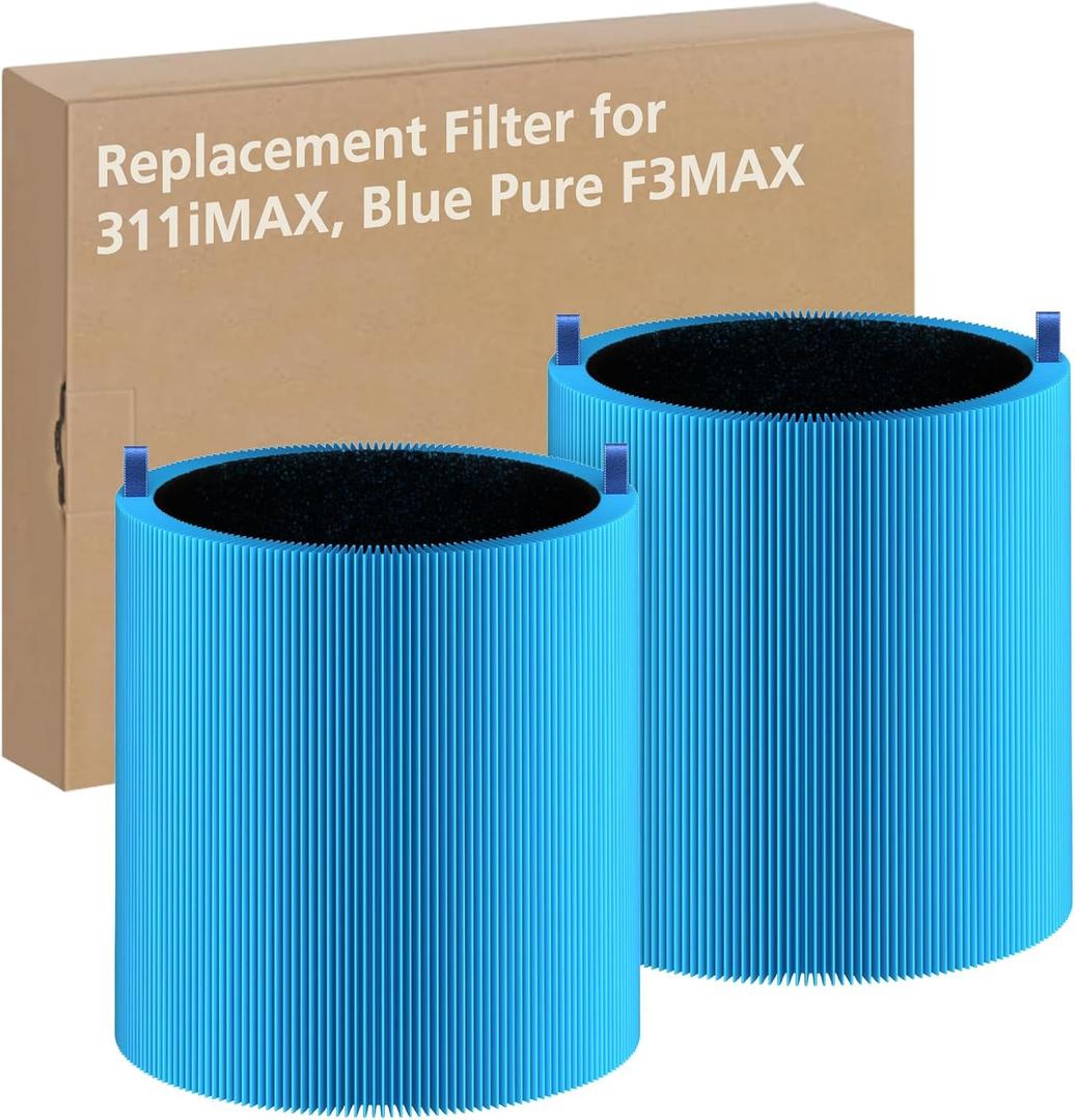 2 Pack 311i Max Replacement Filter Compatible with Blue Pure 311i Max Air Purifier,Ture HEPA Filter Compare to Blue Pure F3-MAX, Bl-ue