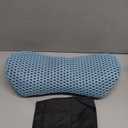 Lumbar Pillow, Memory Foam Lumbar Support Pillow for Office Chair and Car Seat, Ergonomic Streamline Back Pillow for Lower Back Pain Relief, Back Support Pillow for Sitting, Driving, Traveling (Blue)