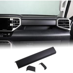Aunginsy Central Control Dashboard Panel Strips Trim Compatible with Toyota Tundra/Sequoia 2022-2025 Car Center Console Dash Board Molding Panel Decorative Cover Protection ABS Interior Accessories