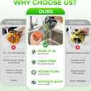Godspeeds Juicer Machines with 5.8" Large Feed Chute, Slow Masticating Cold Press Juicer for Whole Fruits & Vegetables, Easy to Clean Design, High Juice Yield Home Juicer for Daily Wellness