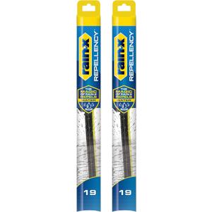 Rain-X 810361 Repellency Water Repellent Wiper Blades, 19" Windshield Wipers (Pack of 2), All Weather Streak-Free for Enhanced Visibility w/Water Repellency Formula 