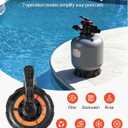 VEVOR Sand Filter, 18-Inch, 40 GPM Above Inground Swimming Pool Sand Filter System, with 7-Way Multi-Port Valve, Backwash, Rinse, Recirculate, Waste, Winter, Closed Modes, for Above In Ground Pools