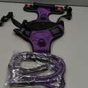 No Pull Harness with A Free Heavy Duty 5ft Leash for Medium Large Dog Adjustable Reflective Oxford Easy Control (L (Neck: 18"-25.5", Chest: 25.5"-31"), Purple Harness+Leash) L