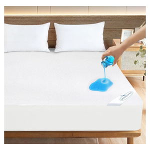 Queen Mattress Protector Waterproof Cover Absorbent Fitted Sheet up - 18'' Deep Pocket Mattress Cover Queen Size Bed Sheets, Terry Machine Wash Protection Mattress Protector