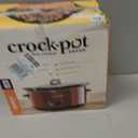 Crock-Pot 8-Quart Manual Slow Cooker, XL Family Size Serves 10+ People, Removable Stoneware with Warming Setting, Dishwasher Safe for Easy Cleanup, Red