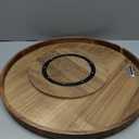 21" Acacia Wood Lazy Susan Organizer Kitchen Turntable for Cabinet Pantry Table Organization
