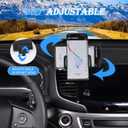 Phone Mount for Honda Pilot 2016-2022, Phone Holder Mount with Self-Adhesive Base for Dashboard Air Vent Upper, Compatible with iPhone & All Smartphones (A Style - Upper)