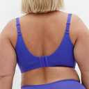 City Chic Women's Plus Size Bra - Smooth & Chic Cotton T-Shirt, 44DD Dazzling Blue