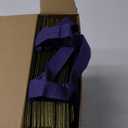 24 Pcs Reusable Gift Bags with Handles 10 x 8 x 4 Thank You Non Woven Tote Bags for Wedding Birthday(Purple Gold)