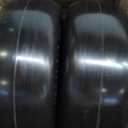 9x3.50-4 Flat Free Lawn Mower Tire and Wheel, Smooth Tread Tire for Zero Turn Mowers, Installed 3/4" Bearing with Extra 5/8" Bearing, 3.5"-4"-4.5"-5" Centered Hub, 2 PCS