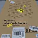 Gashell Wire Shelf Covers, Bamboo Wire Rack Covers for Pantry, Closet (5pcs, 32" W x 16" D)