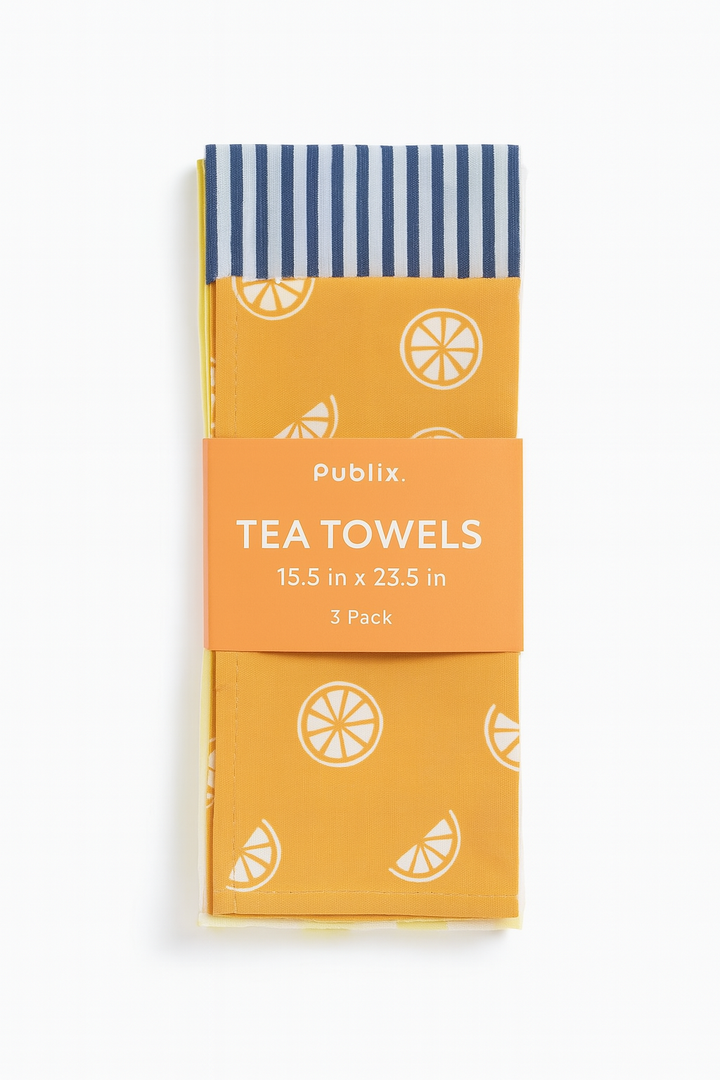 2 CT Tea Towels 15.5" x 23.5"  3 Pack