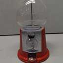 Vintage Gumball Machine - 11-Inch Retro-Style, Coin-Operated Cast Metal Vending Machine with Glass Globe and Free Spin by Great Northern Popcorn (Red)