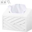 Hand Towels Box Cover, Modern Hand Towel Holder Compatible with Kleenex Disposable Paper Hand Towels, Wood Wall-Mounted Tissue Box Cover/Holder for Dining, Kitchen, Bathroom, Lossless Installation